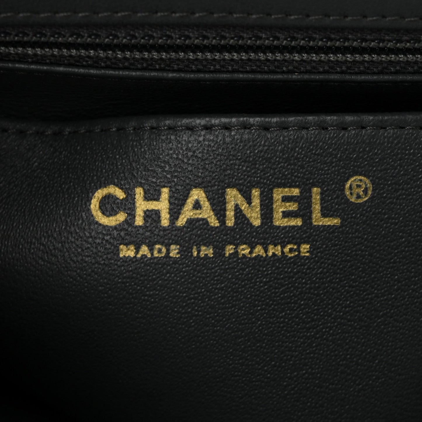 Lambskin Quilted Mini Square Flap Dark Grey
