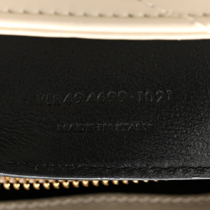 Calfskin Y Quilted Monogram Small Loulou Chain Satchel Crema Soft