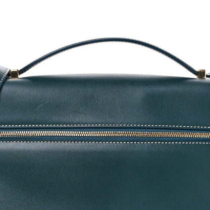 Smooth Calfskin Extra Bag L27 New Petrolio