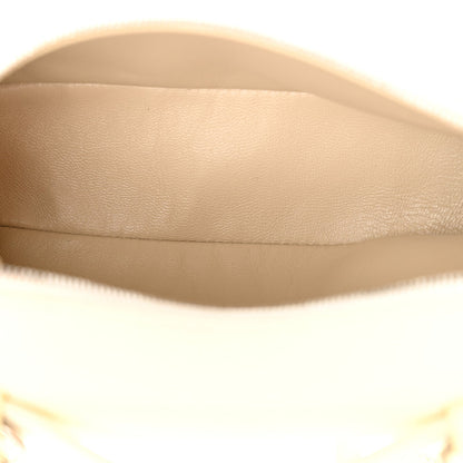 Grained Calfskin L19 Extra Pocket Pouch Whisper White