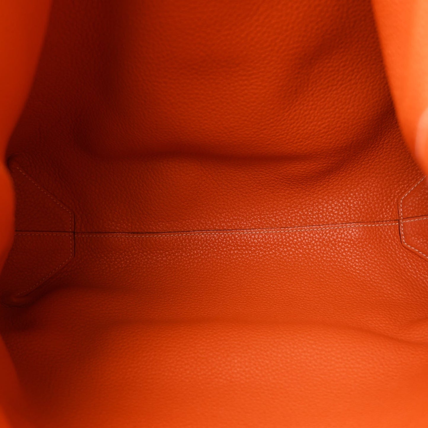 Taurillon Clemence Double Sens 36 Reversible Tote Moutarde Orange