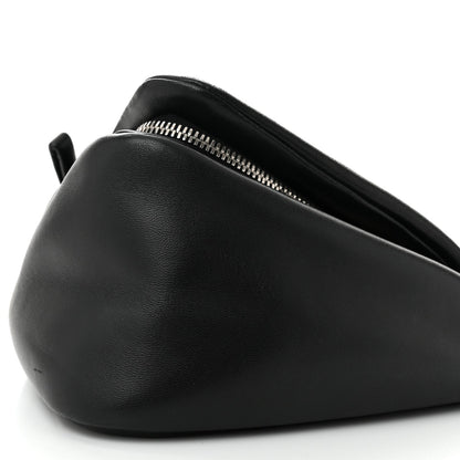 Nappa Padded Signaux Triangle Crossbody Black