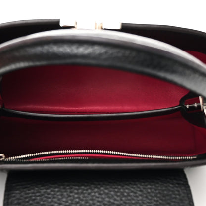 Taurillon Capucines BB Black Fuchsia