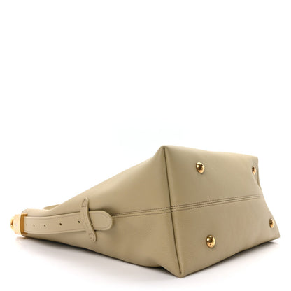 Grained Calfskin Low Key Hobo MM Clay