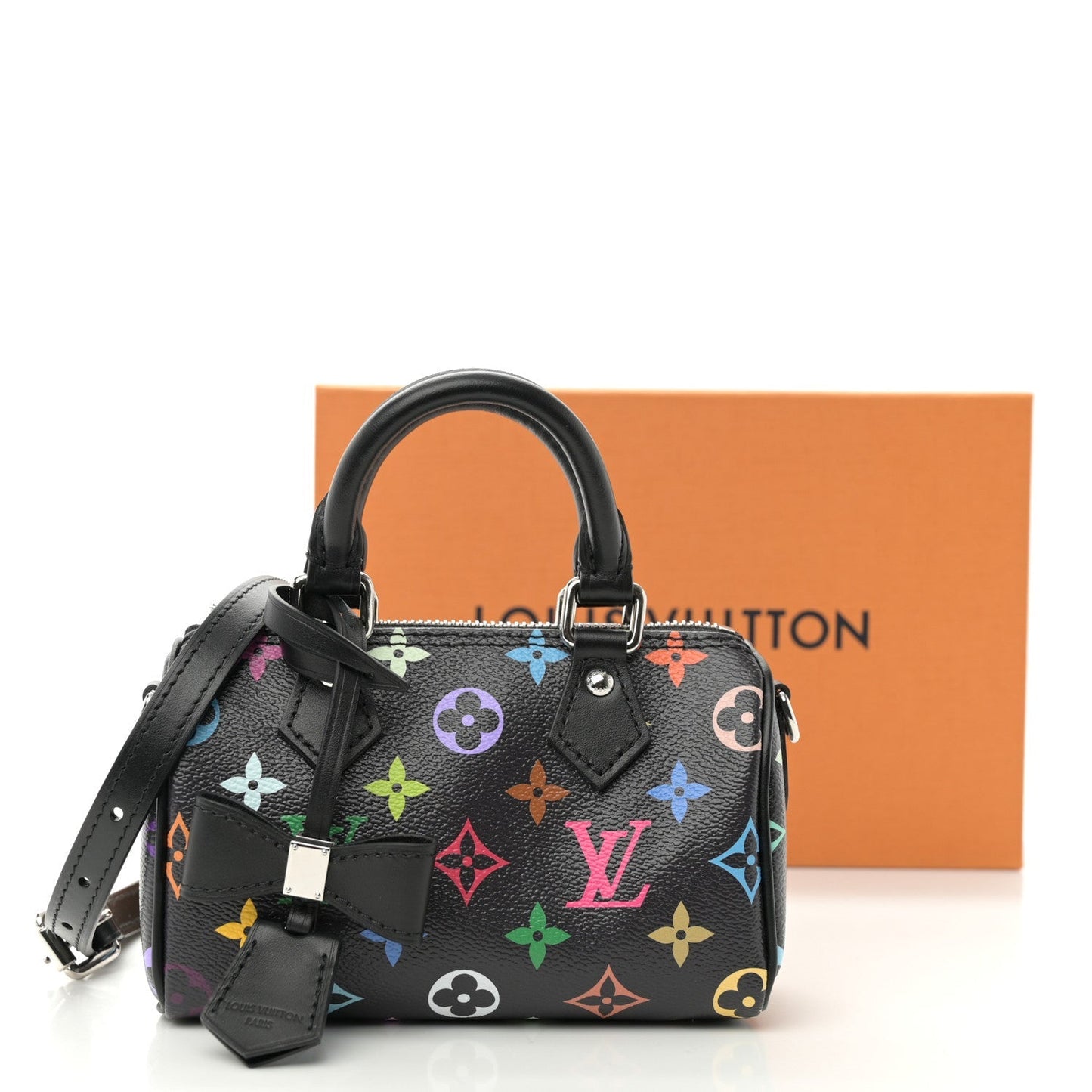 LV X TM Monogram Multicolor Nano Speedy Black