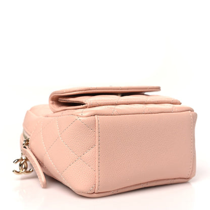 Caviar Quilted CC Mini Classic Backpack Light Pink
