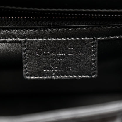 Calfskin Macrocannage Large Caro Bag Black