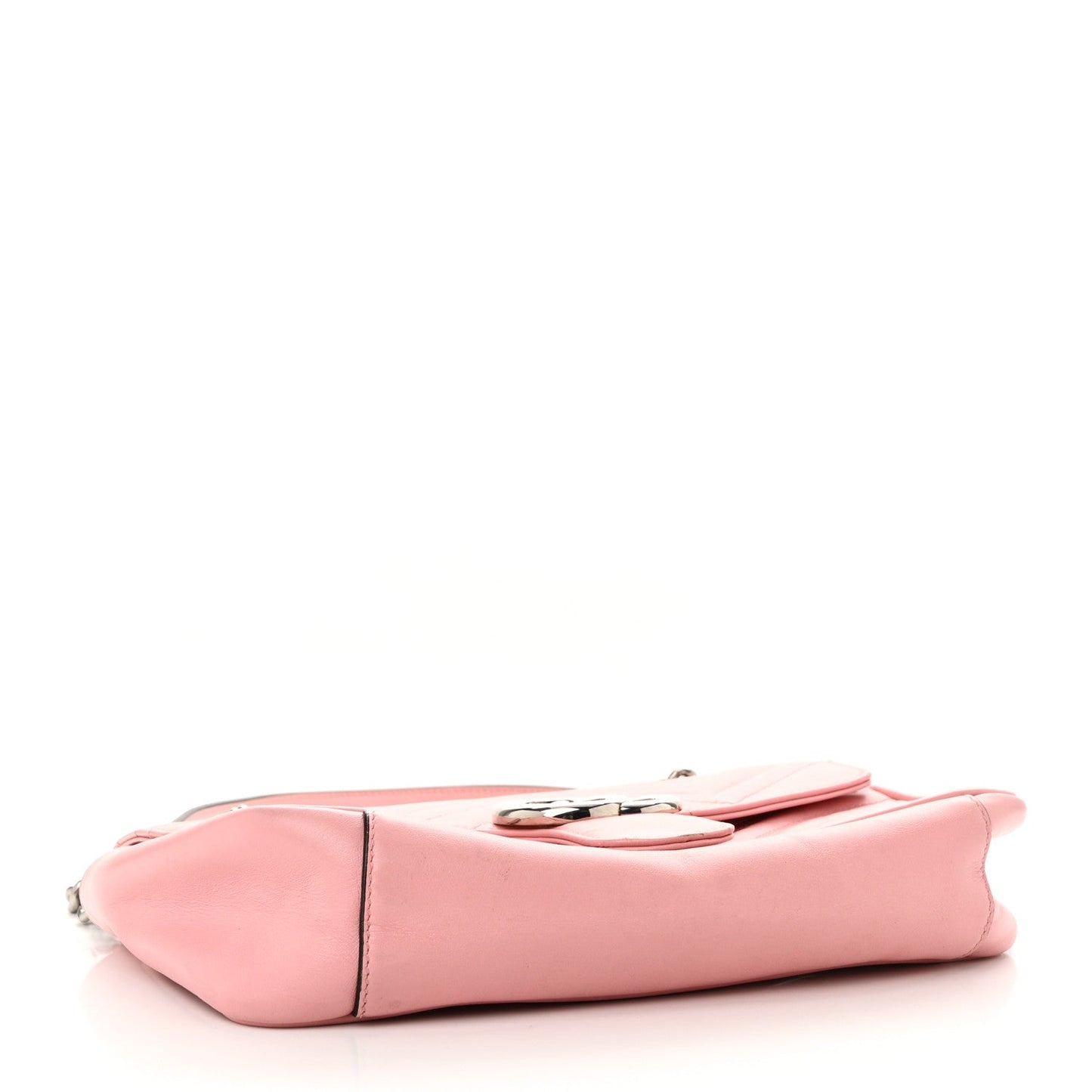 Calfskin Matelasse Small GG Marmont Shoulder Bag Wild Rose