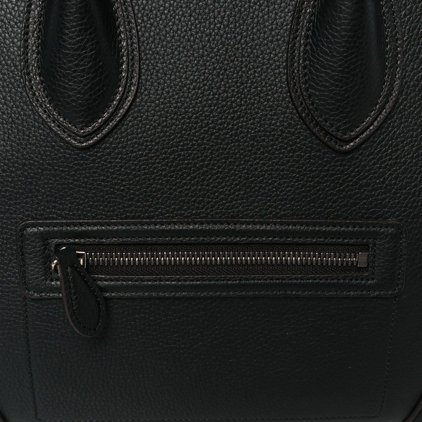 Drummed Calfskin Mini Luggage Black