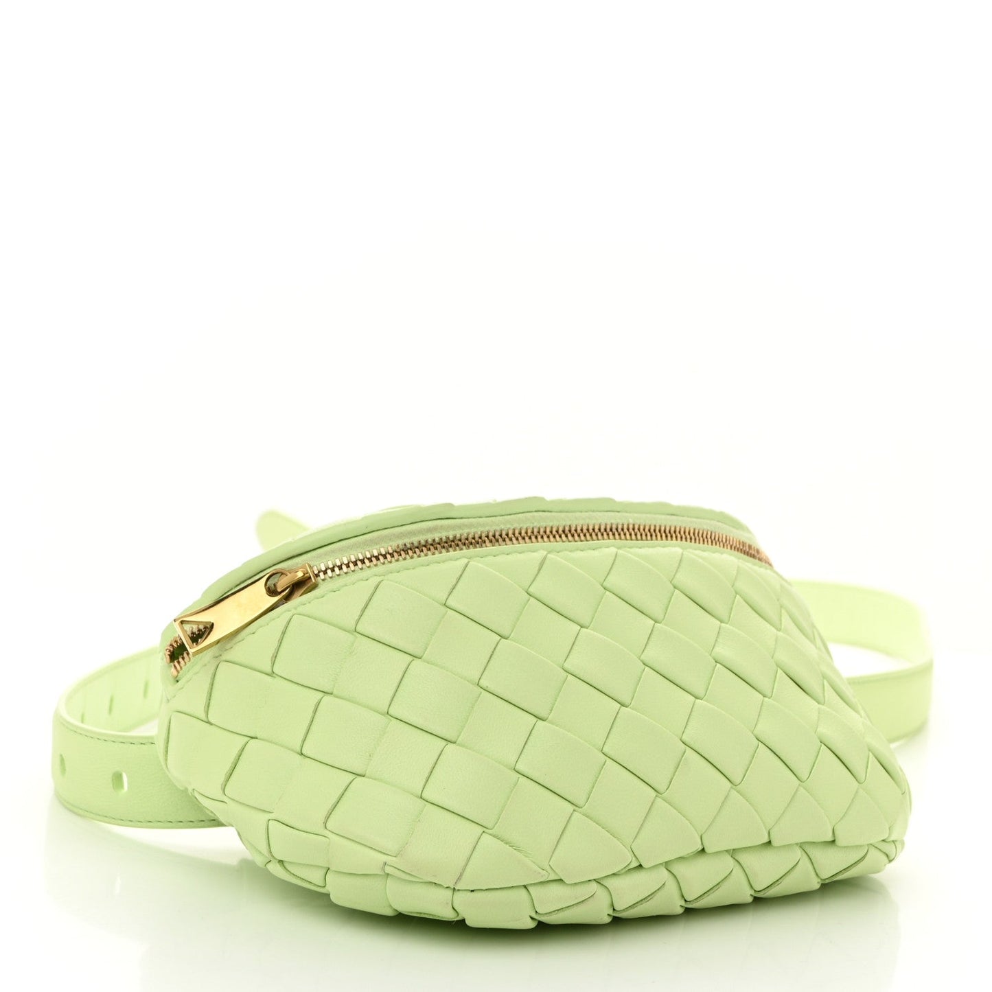 Nappa Intrecciato Belt Bag Fennel