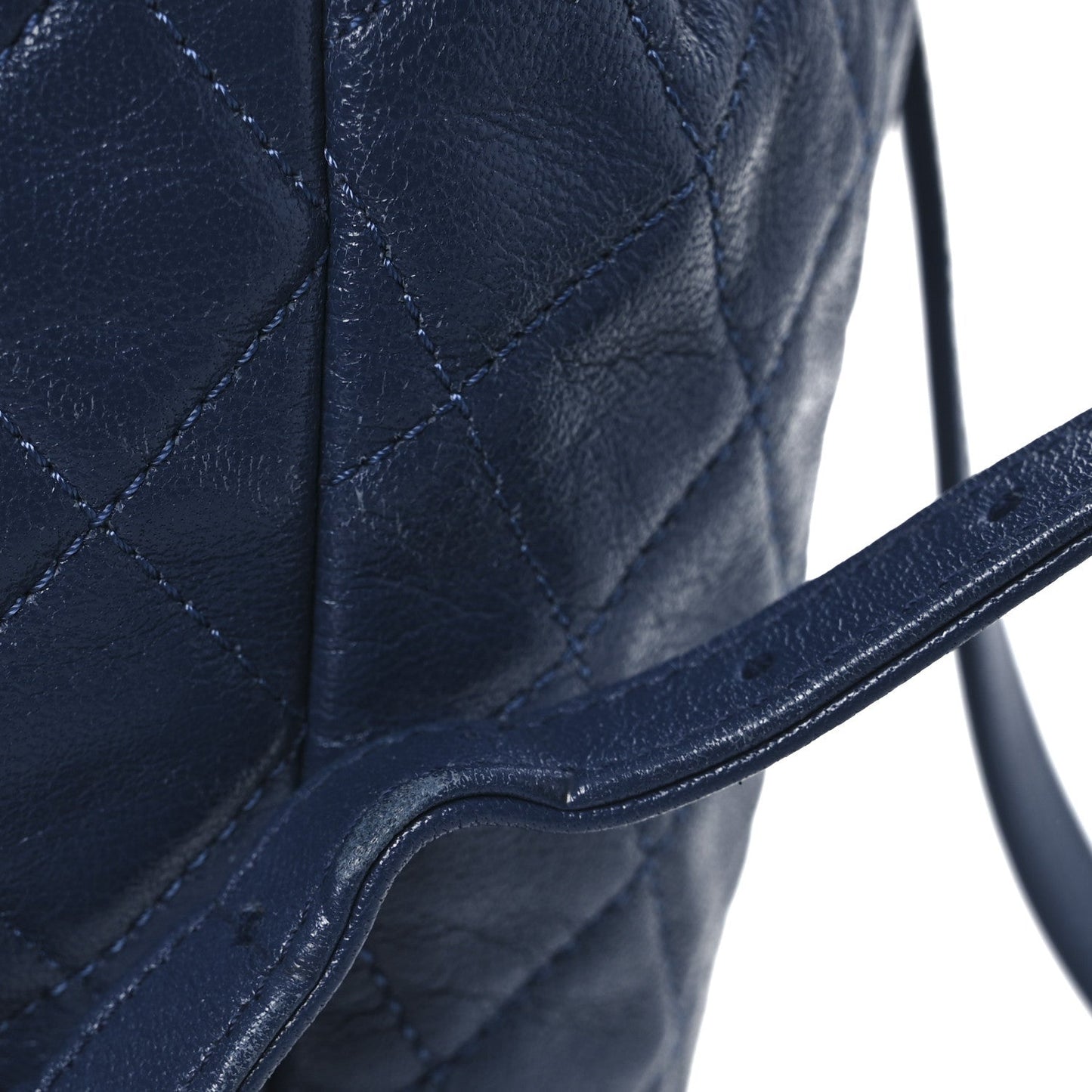 Calfskin Quilted Small Urban Spirit Backpack Blue