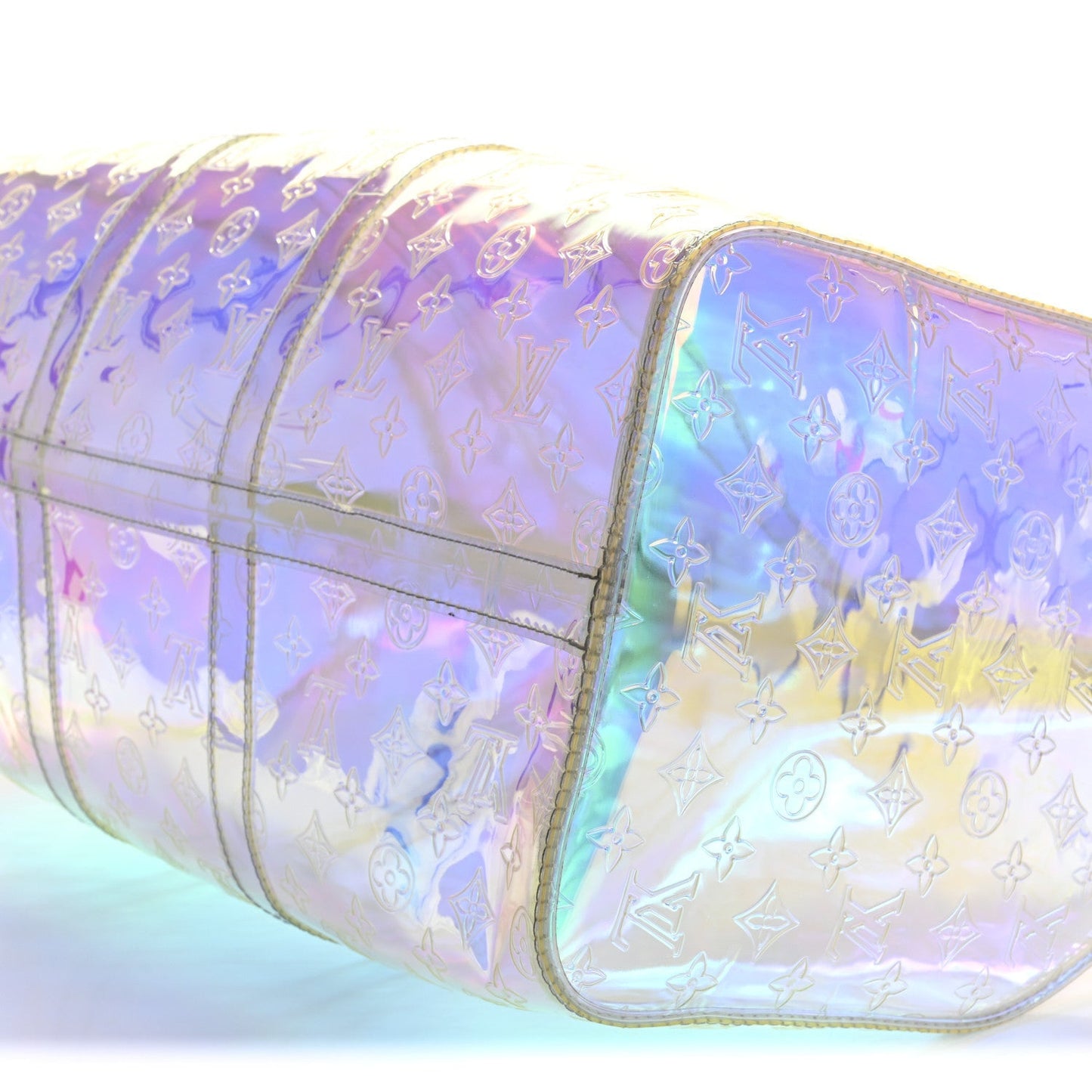 PVC Monogram Keepall Bandouliere 50 Iridescent Prism
