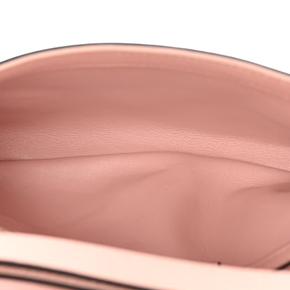 Roxy Calfskin Blondie Chain Shoulder Flap Bag Powder Pink