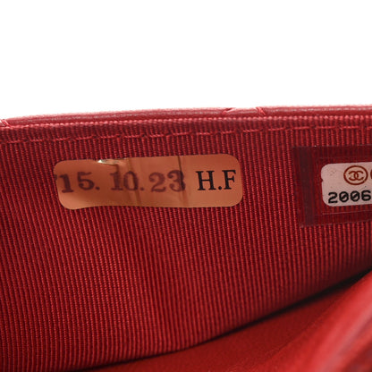 Lambskin Quilted Wallet On Chain WOC Red Pink