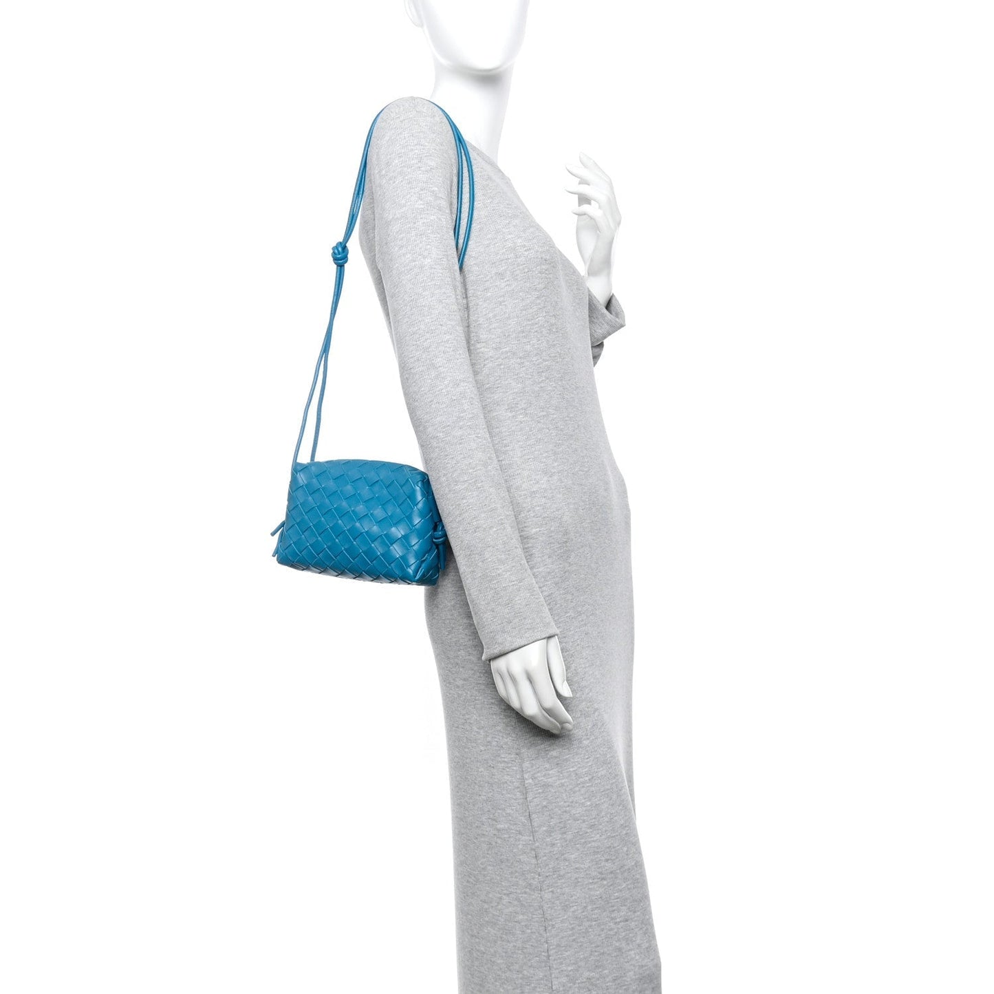 Nappa Intrecciato Mini Loop Camera Bag Blueprint