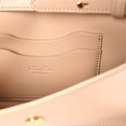 Grained Calfskin Extra Pochette Light Mastic Sun Gold