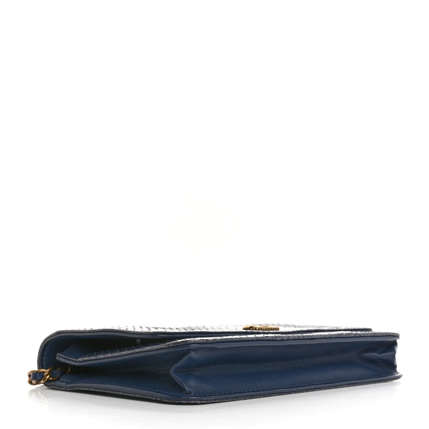 Snakeskin Wallet On Chain WOC Blue