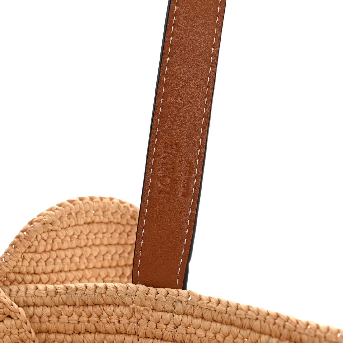 Raffia Small Elephant Basket Tote Bag Natural Tan