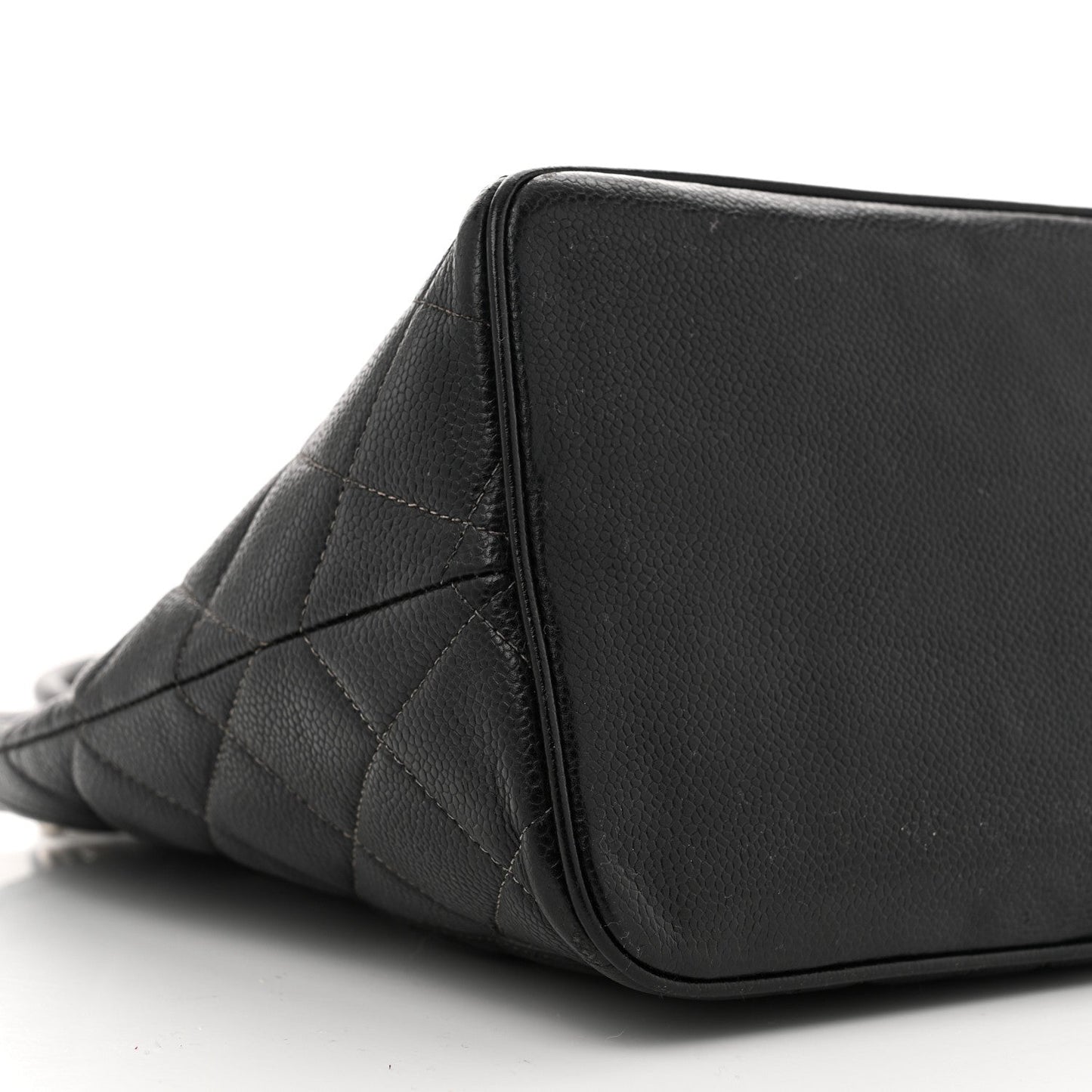 Caviar Quilted Medallion Tote Black