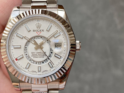 SKY-DWELLER 42 WHITE DIAL STAINLESS STEEL