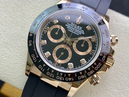 DAYTONA ROSE ROSE GOLD 40MM CERAMIC DIAMOND NUMERALS