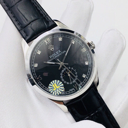 OYSTER PERPETUAL 41 MOONPHASE STEEL CASE BLACK DIAL