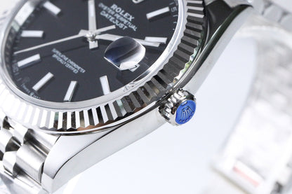 DATEJUST 41MM SILVER BLACK DIAL