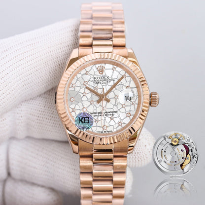 DATEJUST 31 PINK GOLDGREY DIAL