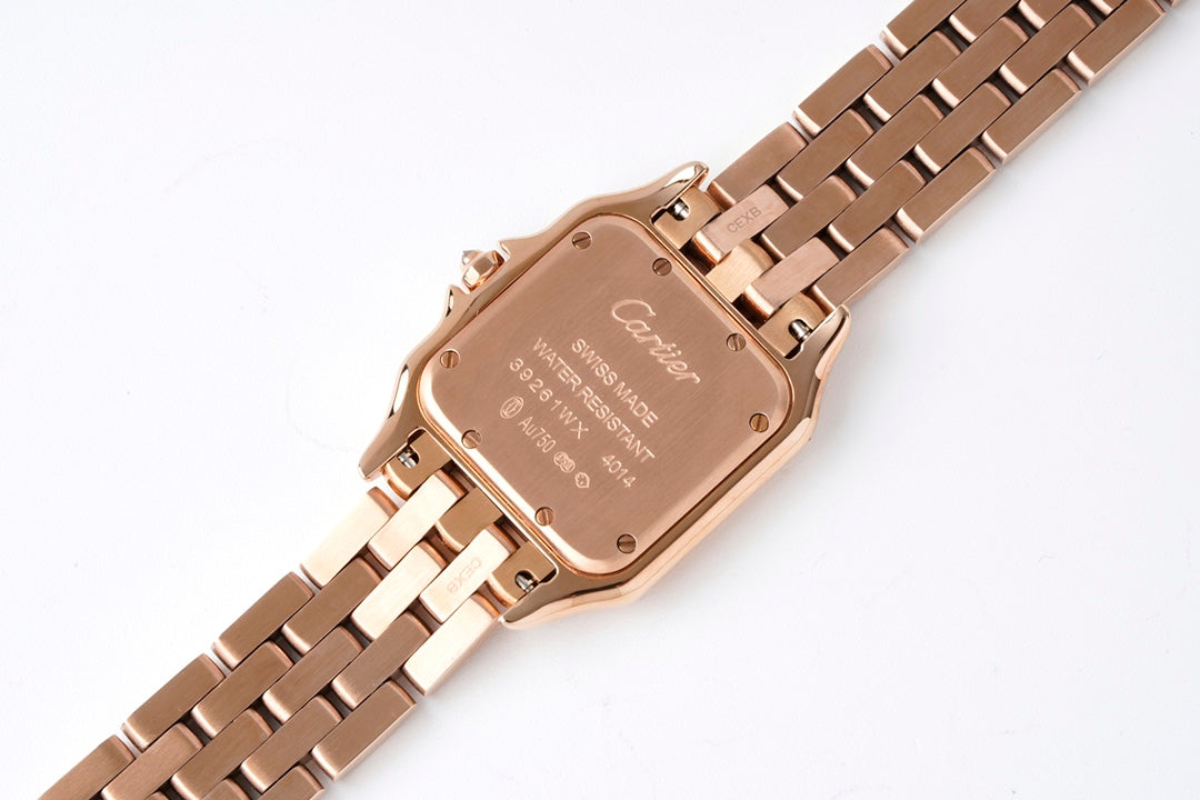 PANTHERE 27MM PINK GOLD WHITE DIAL