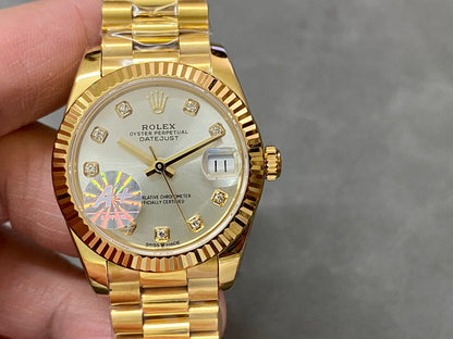 DATEJUST 31MM GOLD GREY DIAL