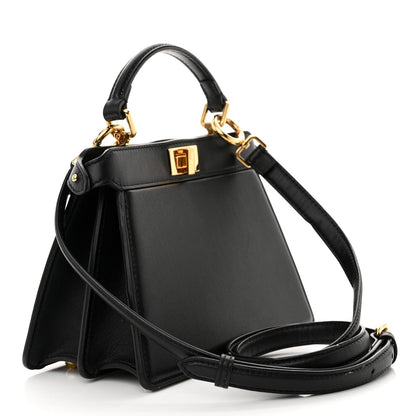 Shiny Nappa Petite Peekaboo I SEE U Satchel Black