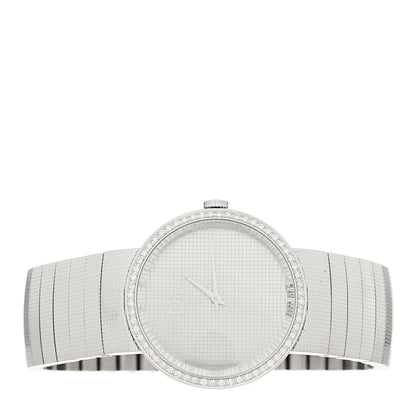 Stainless Steel Diamond Bezel 33mm La D De Dior Quartz Watch