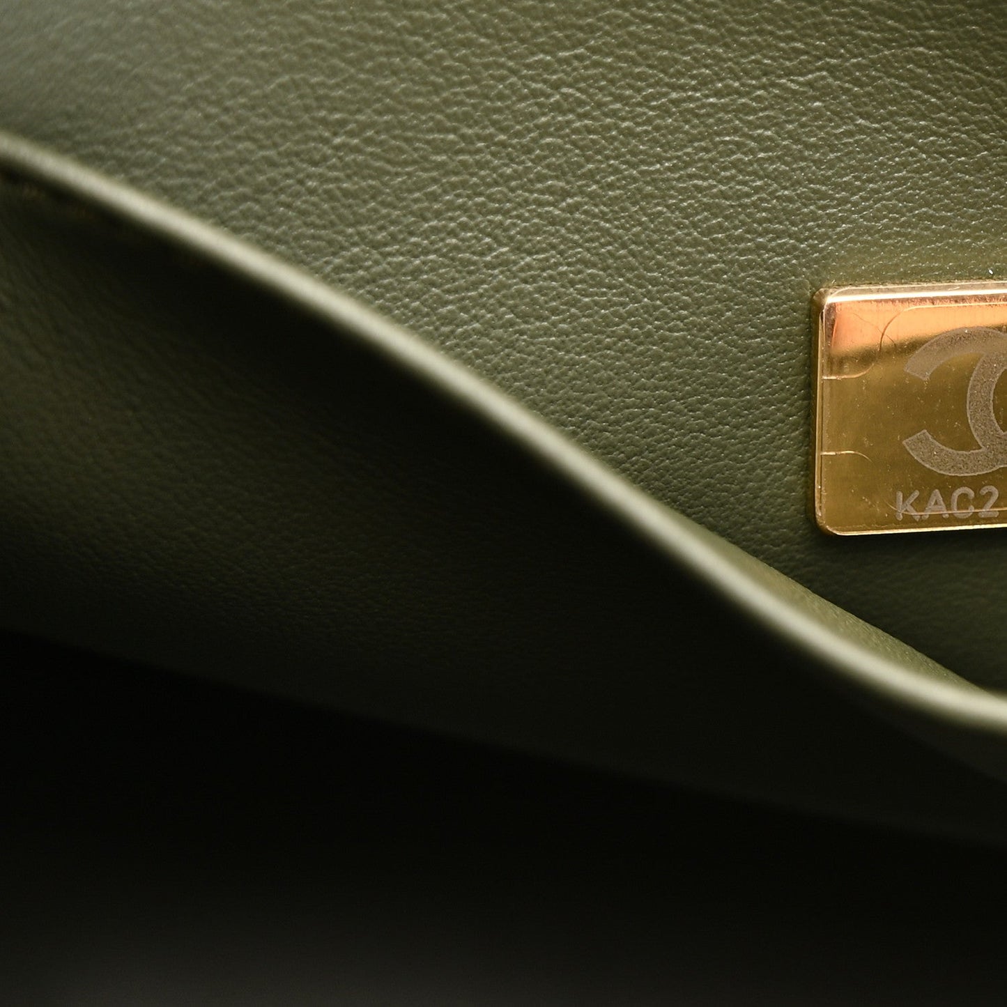 Caviar Quilted Mini Coco First Flap Khaki