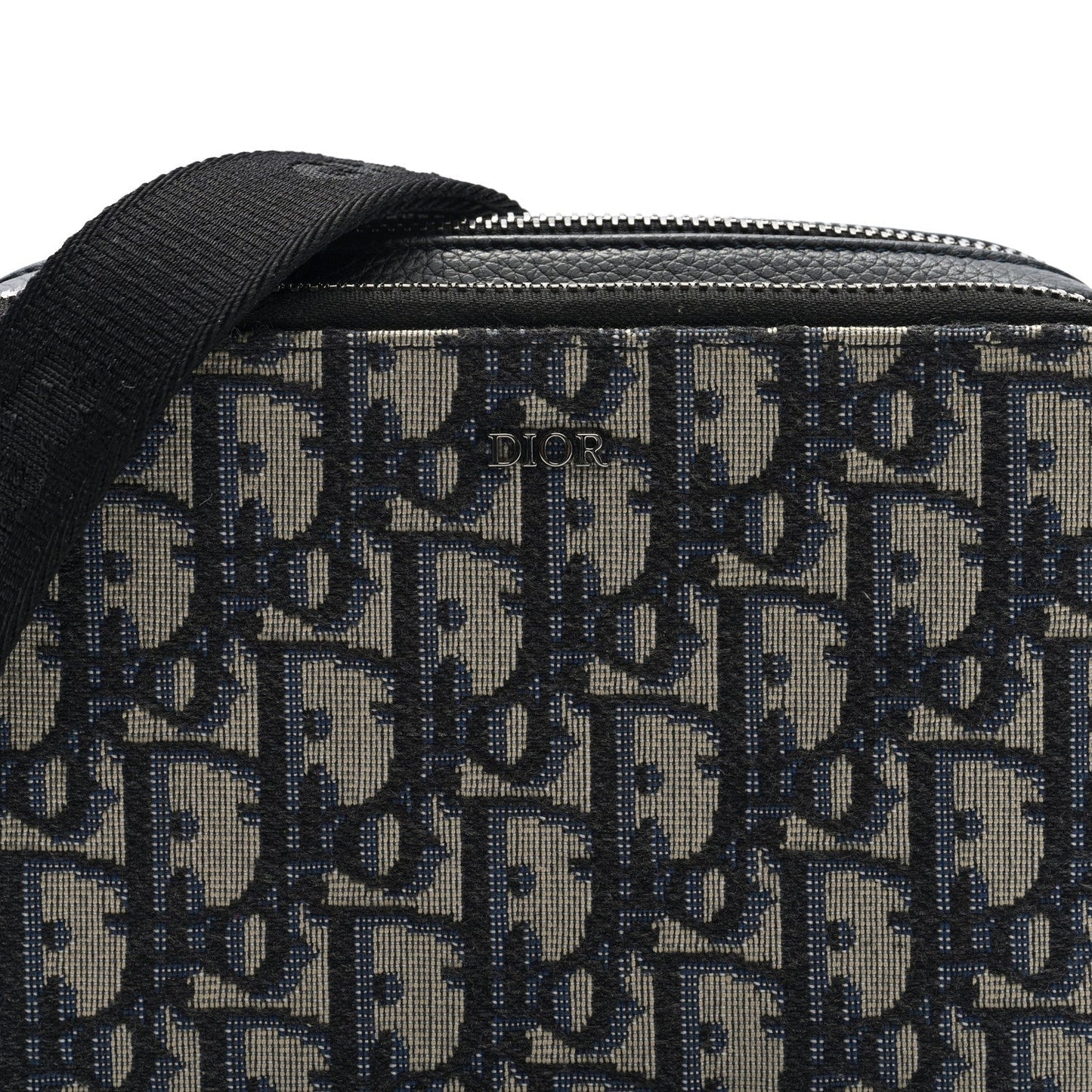 Oblique Pouch Beige Black
