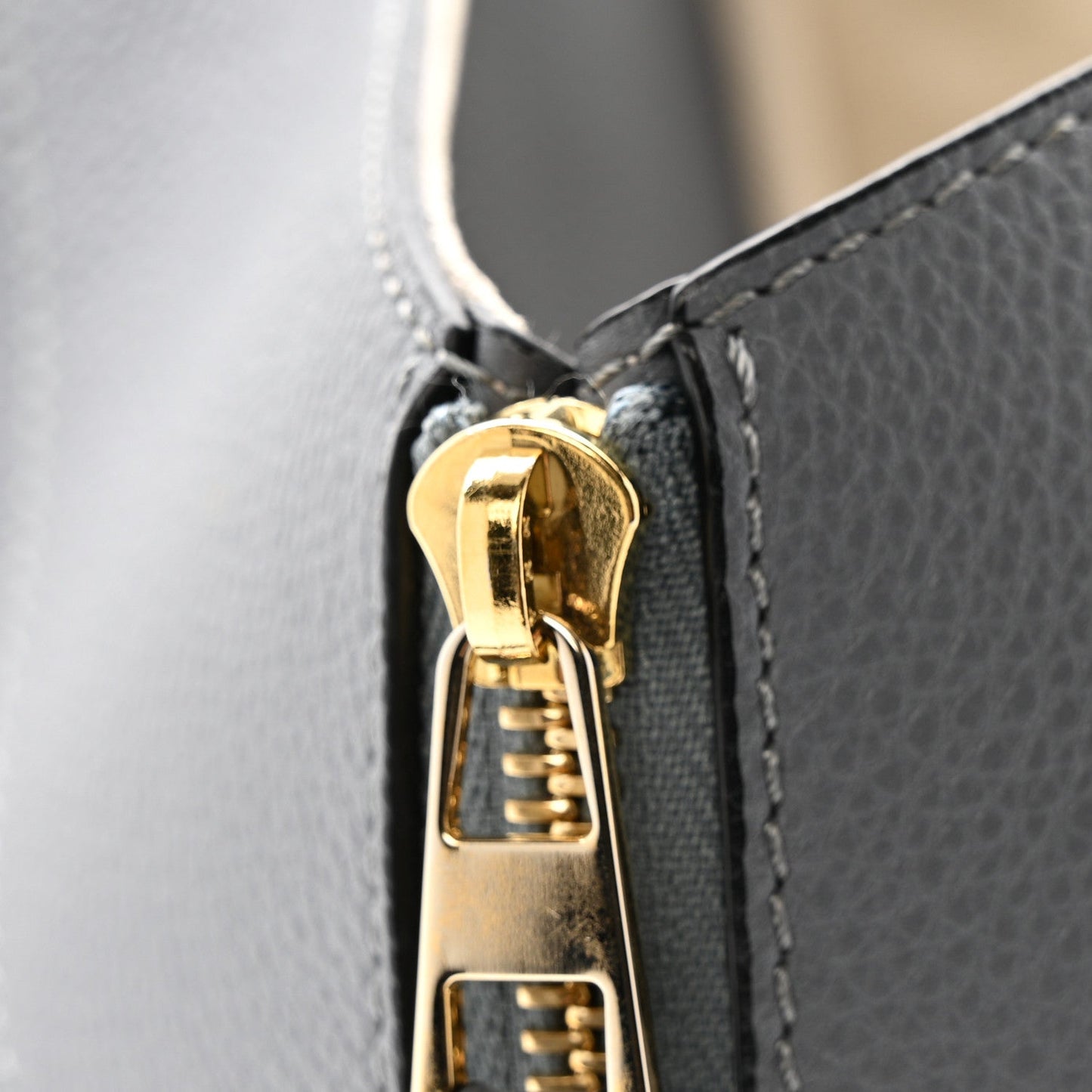 Grained Calfskin Small Hammock Shoulder Bag Asphalt