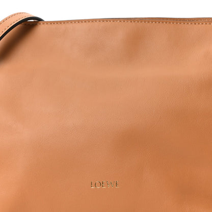 Nappa Calfskin Medium Flamenco Knot Clutch Warm Desert