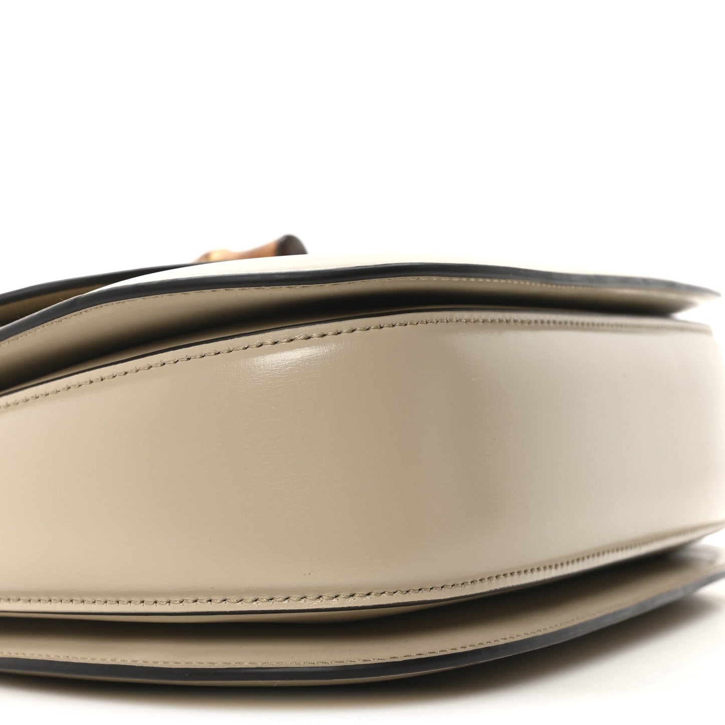 Boarded Dyana Lux Calfskin Web Medium Bamboo 1947 Top Handle Bag Oatmeal