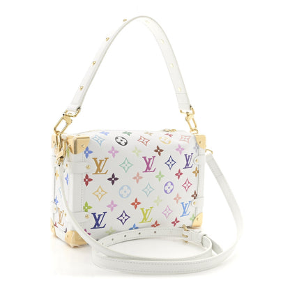 LV x TM Cowhide Monogram Multicolor Side Trunk MM White