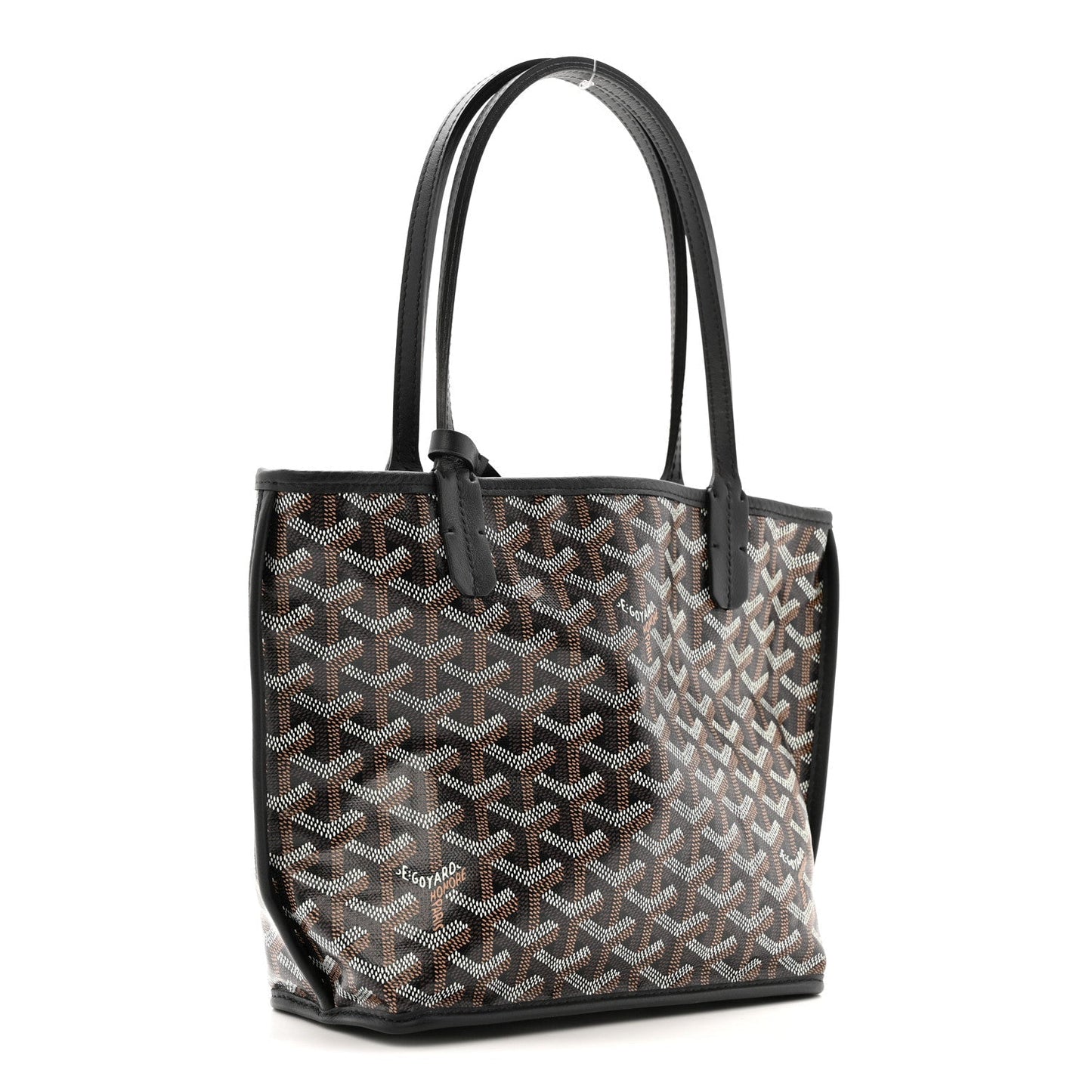 Goyardine Reversible Mini Anjou Black