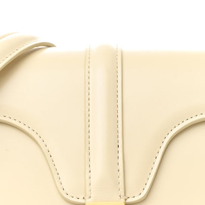 Satinated Calfskin Small 16 Top Handle Bag Limestone