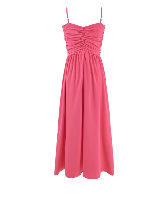 Hong Kong style suspender dress new style waist slimming long skirt temperament skirt R0155