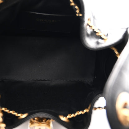 Caviar Quilted Small Chanel 25 Handbag Black