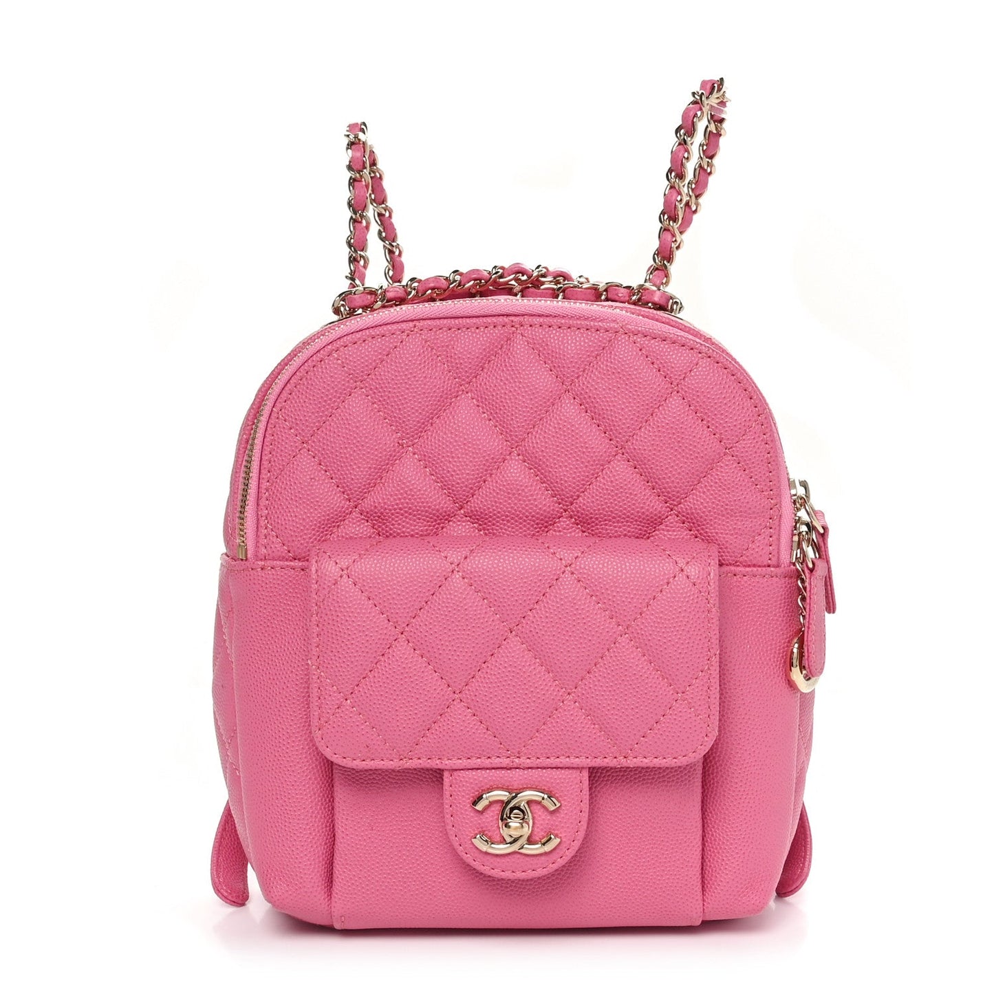 Caviar Quilted Small CC Day Backpack Pink