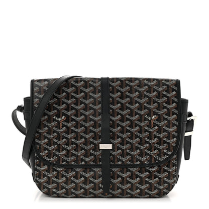 Goyardine Belvedere II MM Messenger Bag Black