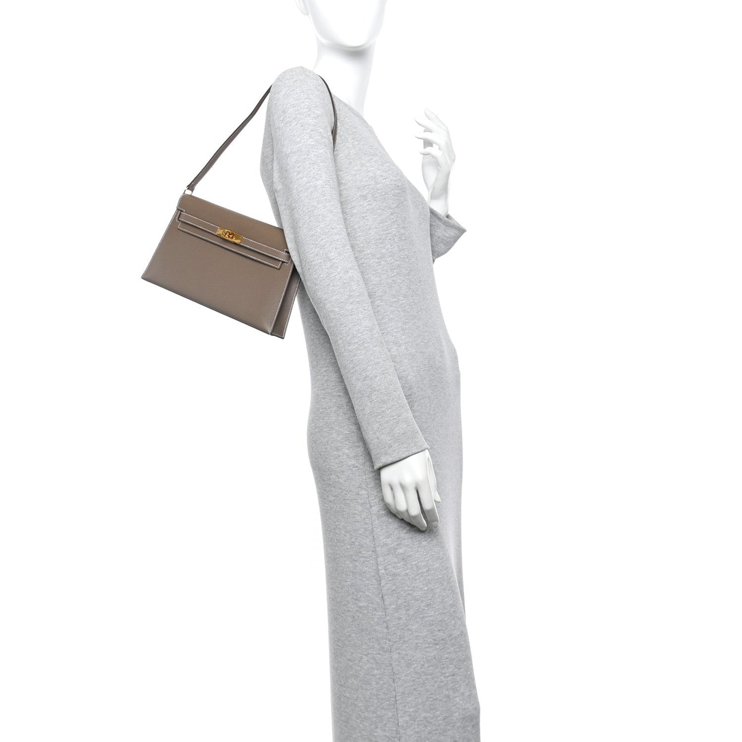 Madame Calfskin Kelly Elan Etoupe