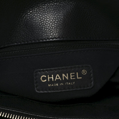 Caviar Quilted Timeless CC Soft Tote Black