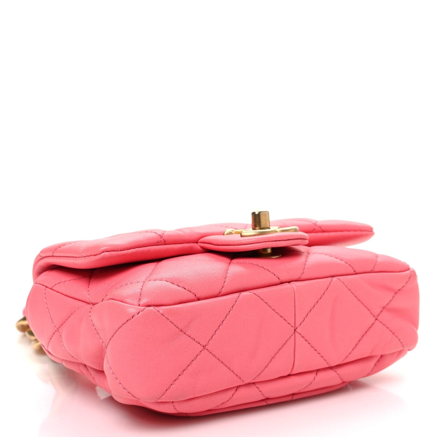 Lambskin Quilted Mini Funky Town Flap Pink