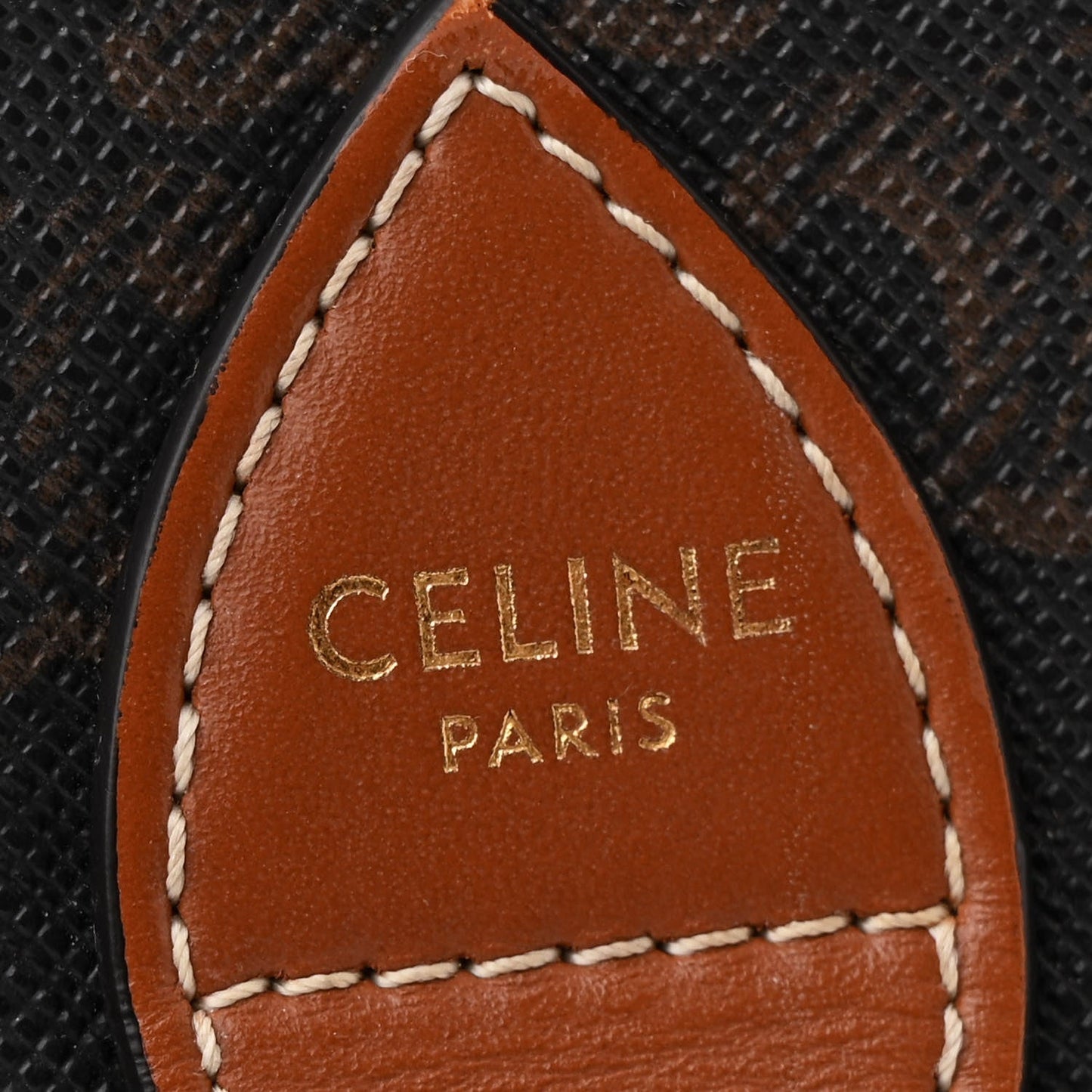 Triomphe Canvas Folco Bag Tan