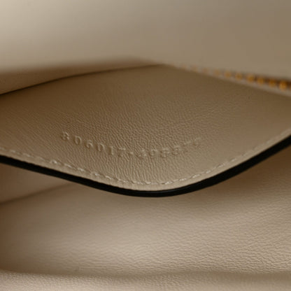 Lambskin Mini GG Milano Top Handle Shoulder Bag White