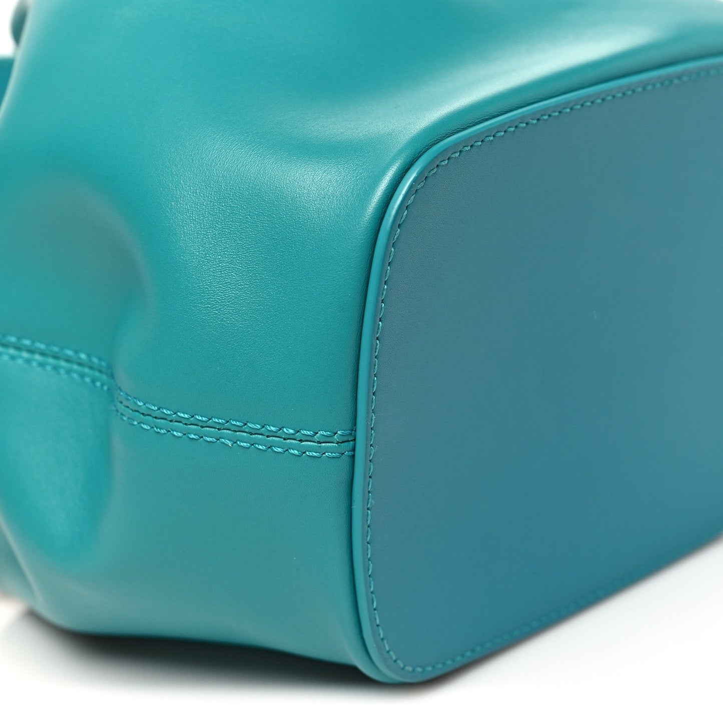 Calfskin Serpenti Forever Bucket Bag Tropical Turquoise